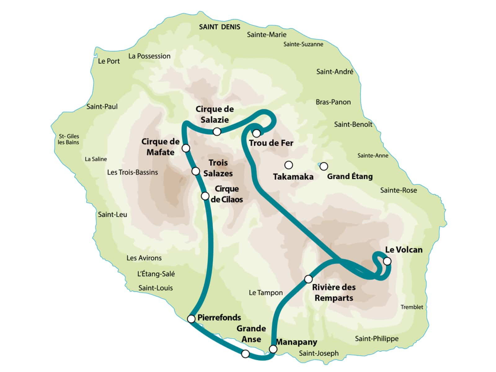 the complete helicopter tour réunion island